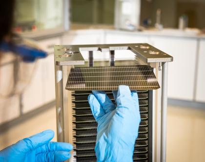 Cover image of Perovskites promise boost for solar power technology
